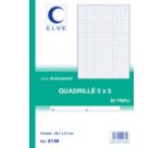 Manifold autocopiant elve 140x210mm quadrillé 5x5 foliotage 50 triplis