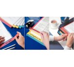 Pochette transparente Desk Free, A4, en PP, granuleux