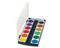 Pastilles de gouache ST12, 12 couleurs, en plastique