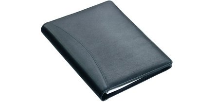 Conférencier 'BORMIO', A5, similicuir, noir