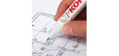 Stylo correcteur 'Metal Tip', blanc, contenu: 10 g