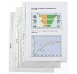 pochettes perforées Top Qualité, format A4, en PP,