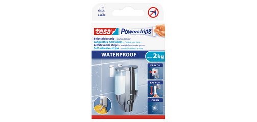 Powerstrips Pastille adhésive LARGE WATERPROOF, blanc