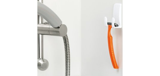 Support pour rasoirs Powerstrips 'WAVE', en plastique
