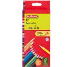Crayons de couleur triangulaires, étui carton de 12