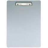Porte-bloc en aluminium, A4, avec pince nickelée