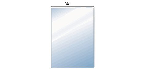 Etui de poche, PVC, simple, 0,17 mm, format: A8