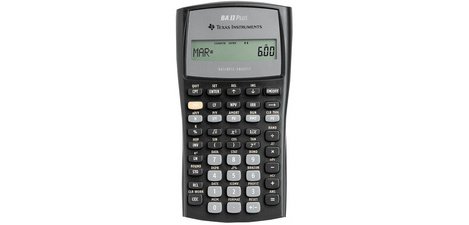 Calculatrice financière TI-BA II Plus