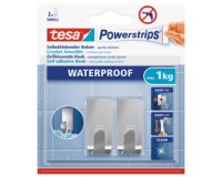 Haak Powerstrips ZOOM WATERPROOF, small, zilverkleurig