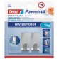 Haak Powerstrips ZOOM WATERPROOF, small, zilverkleurig