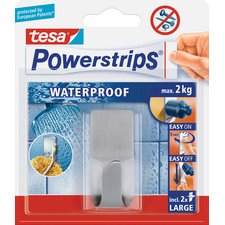 Powerstrips haak in roestvrij staal ZOOM WATERPROOF