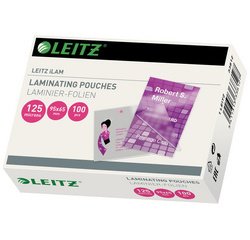 Pochette de plastification Leitz iLAM 54x86mm 2x125 micron EVA 100 pièces