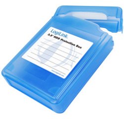 Boîtier de protection pour disques durs 3,5', bleu