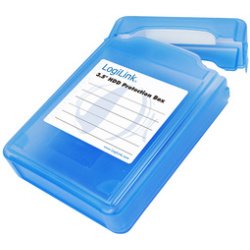 Boîtier de protection pour disques durs 3,5', bleu