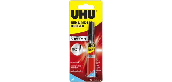 Blitzschneller Sofortkleber SUPERGEL, 10 g