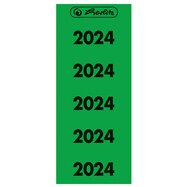 Etiquette imprimée pour classeur année 2024, vert