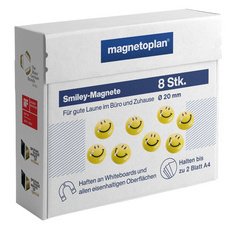 Aimants 'Smiley', diamètre: 40 mm