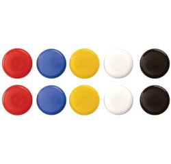 aimants de signalisation 20 mm, assorti