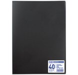 Carpeta de fundas Oxford Memphis de polipropileno A3 negro de 20 bolsillos - 40 vistas