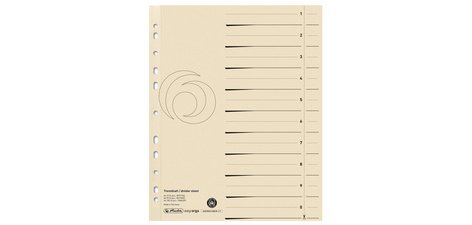 Intercalaires, A4 extra large, en carte lustrée