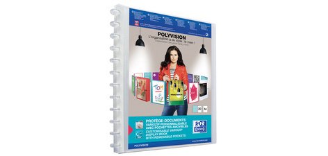 Vario-Zipp POLYVISION Document Protector, Blue