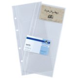 pochettes pour classeur à anneaux pour cartes visites