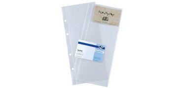 pochettes pour classeur à anneaux pour cartes visites