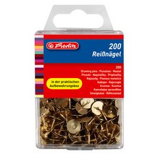 Punaises, en laiton, diamètre: 9,0 mm