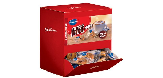 Biscuits fourrés 'Hit Minis', présentoir
