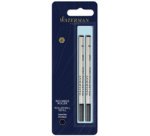 Recharge pour stylo roller, blister de 2, noir