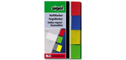 Marque-page repositionnable Transparent, 50 x 20 mm