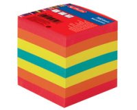 Kubusblok notes 90 x 90 mm 80 g/m² gekleurd