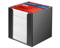 Boîtier pour bloc-notes, en plastique, 90 x 90 mm