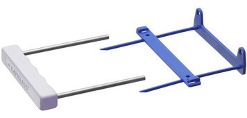 B Relieur d'archives, 2 pièces, avec 2 oeillets