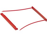 Binding of red plastic archives - Box of 50