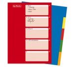 Intercalaires en plastique, uni, A4, 10 touches