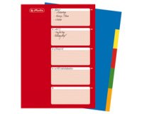 Plastic tabbladen, effen, A4, 10 tabs