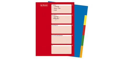 Plastic tabbladen, effen, A4, 10 tabs