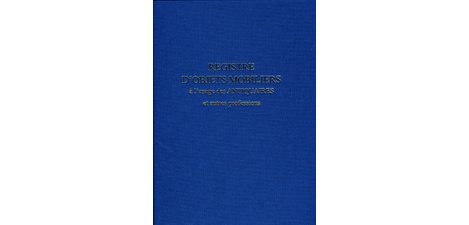 'Registre d'objets mobiliers à l'usage des antiquaires,