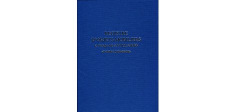 Register of movable property for use by antique dealers,