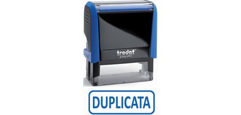 Tampon marqueur de texte XPrint 4912 'DUPLICATA'