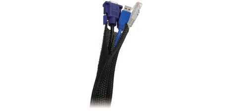Gaine pour câble, en tissu,  1,80 m