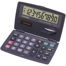 calculatrice SL-210 TE, avec alimentation solaire/par