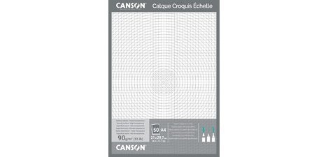Tracing paper for technical drawing, A4, 90/95 g/m2