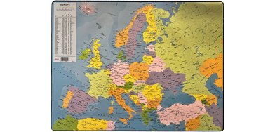 Plastic desk pad, 'Map of Europe'