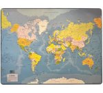 Sous-main en plastique, 'Carte du monde'