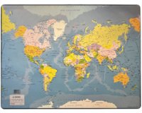 Sous-main en plastique, 'Carte du monde'