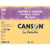 Papier dessin Mi-Teintes, 240 x 320 mm, assorti