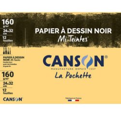 Papier dessin Mi-teintes, 240 x 320 mm, assorti