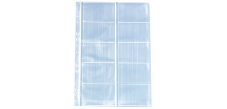 Pochettes perforées pour 10 cartes de visite